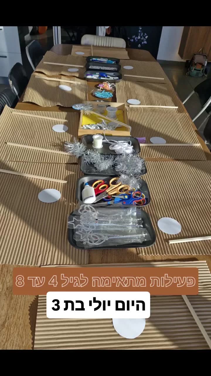 יום הולדת שלוש עם יצירה בבית — תמונה 1