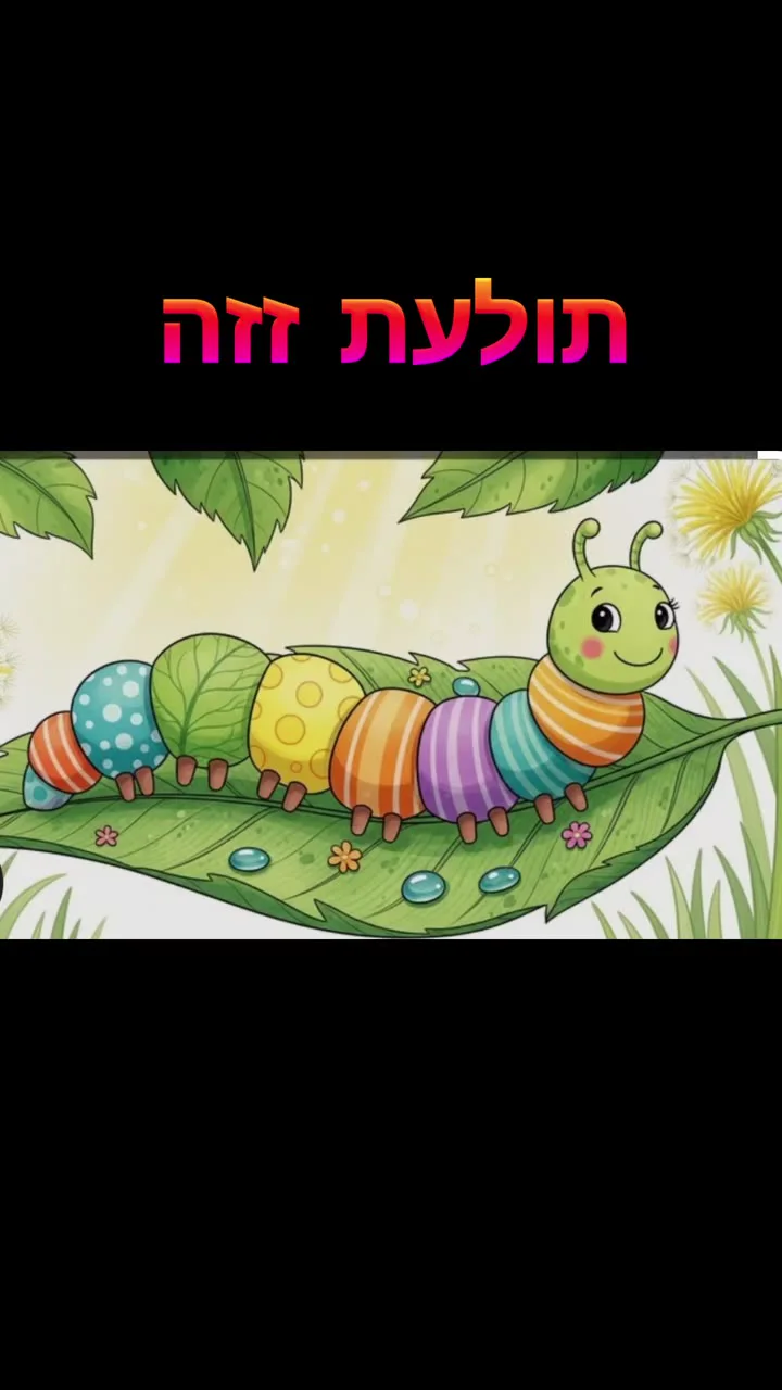 תולעת שזזה על עלה — תמונה 1