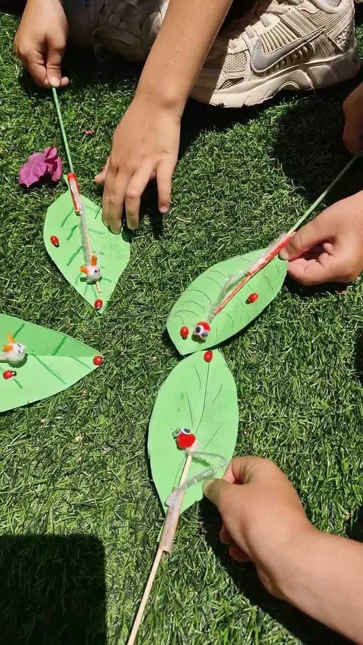 תולעת שזזה על עלה — תמונה 2
