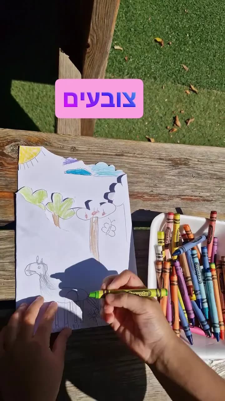 מציירים לפי מרחק - מתוך סרטון הפעילות